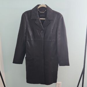 Vintage 90's Express Genuine Leather Coat